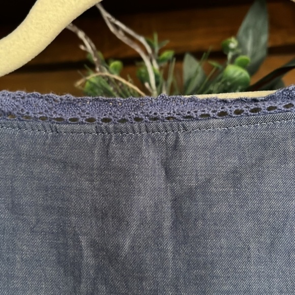 MATILDA JANE Hour By Hour Chambray Blue Denim Tie Waist Jacket, Size XS, EUC. - Picture 8 of 14